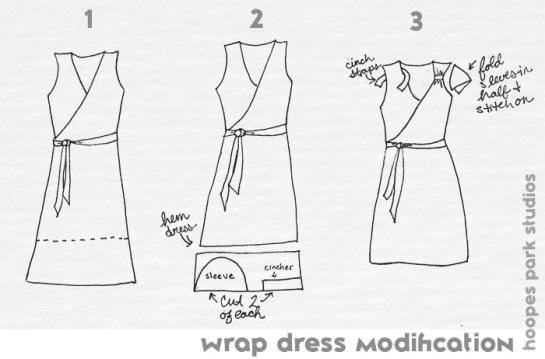 wrap dress modification